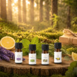 Essenz des Waldes Set mit Lavendel, Zitrone, Pfefferminz, Rosamrin