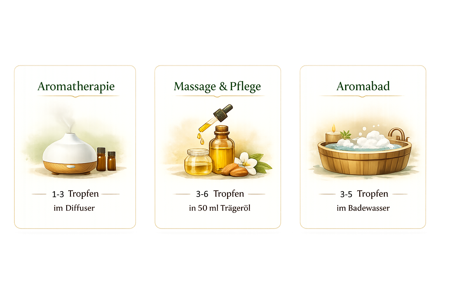 Pfefferminz Bio-Öl Aromatherapie und Pflegeanwendung